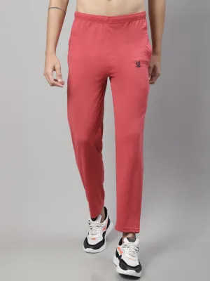 Vimal Jonney Pink Regular fit Cotton Trackpant for Men