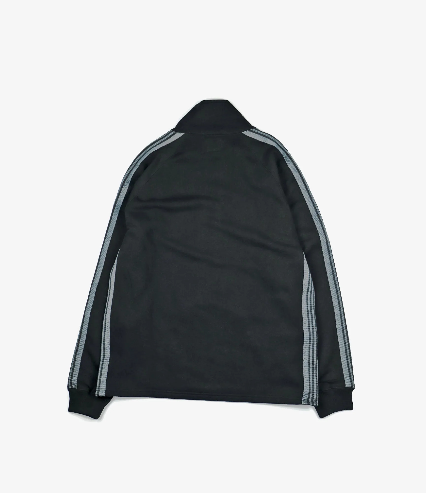 Warm Up Track Jacket – Black Cotton Fleece