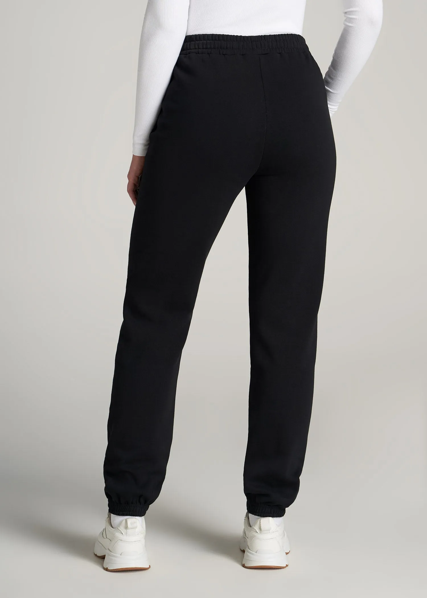 Wearever Fleece Relaxed Women's Tall Sweatpants in Black