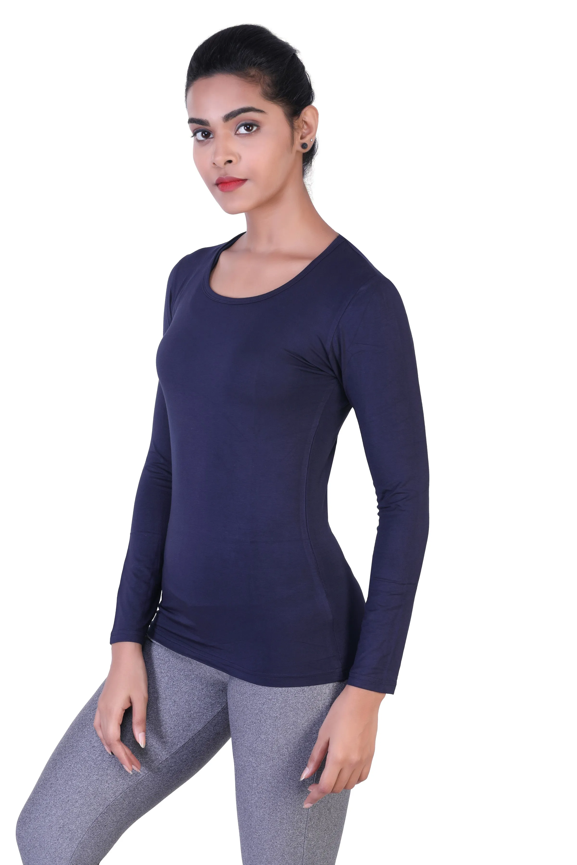 WOMEN'S ESSENTIAL BASIC LONG SLEEVES T-SHIRT