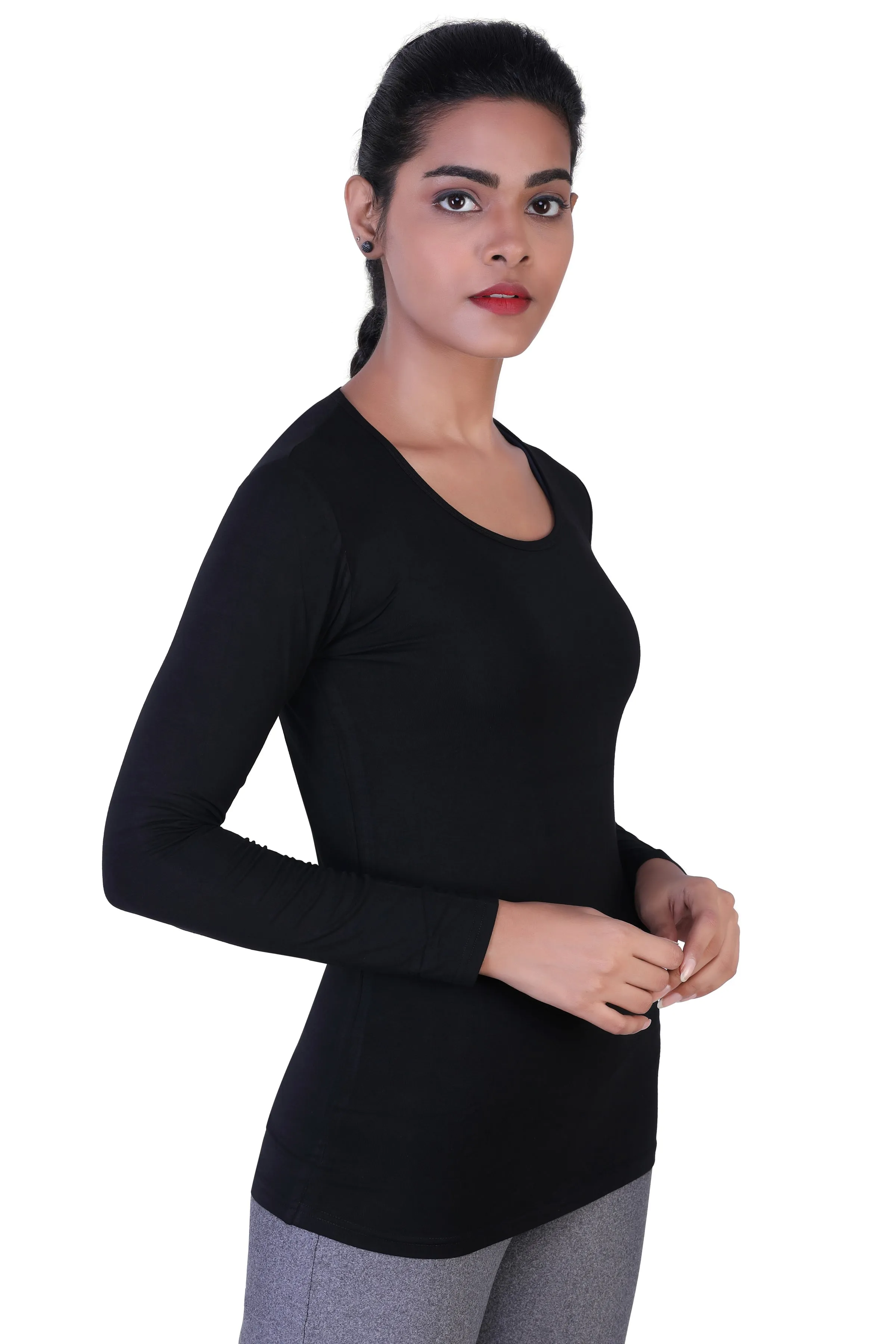 WOMEN'S ESSENTIAL BASIC LONG SLEEVES T-SHIRT