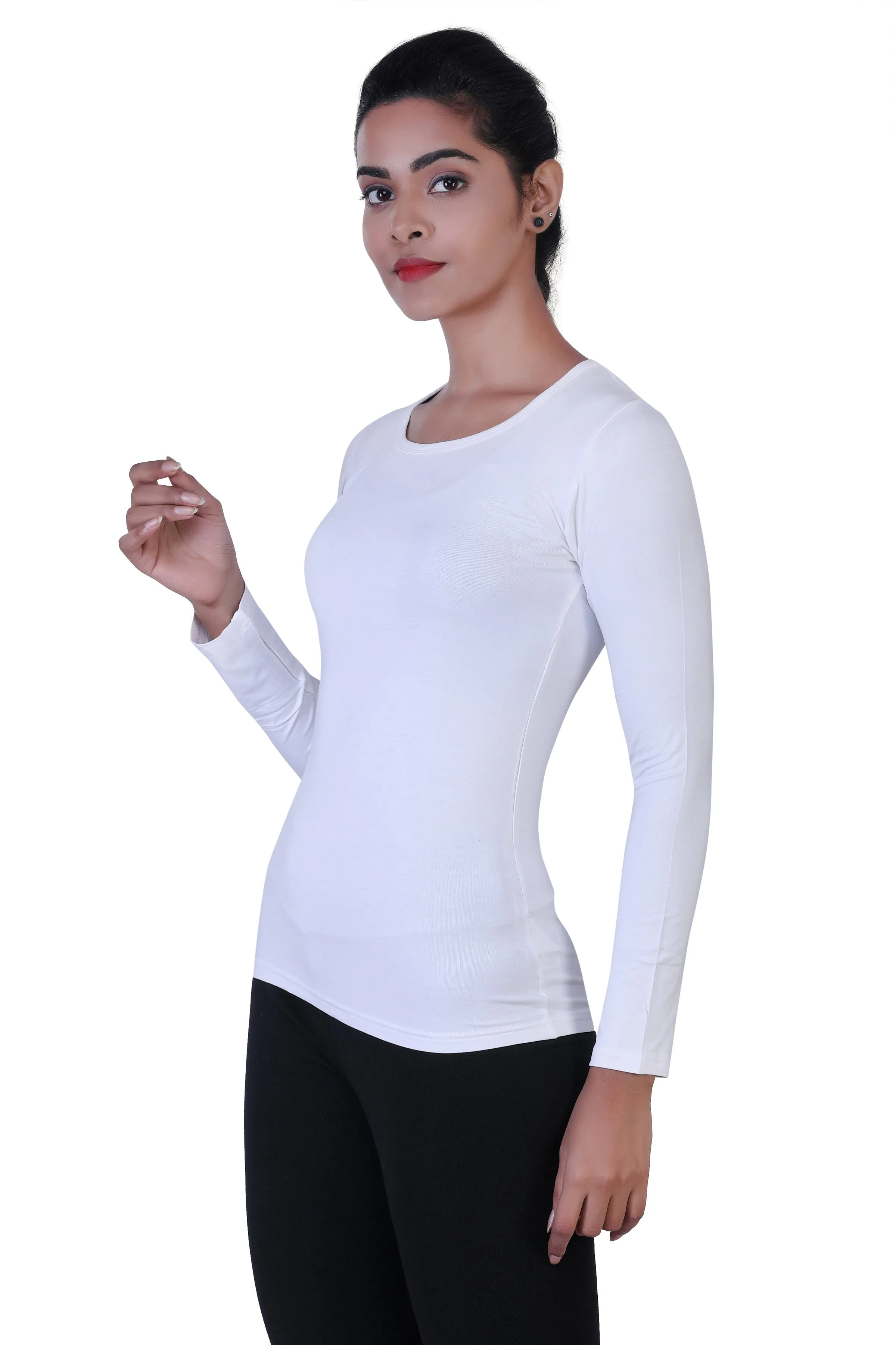 WOMEN'S ESSENTIAL BASIC LONG SLEEVES T-SHIRT