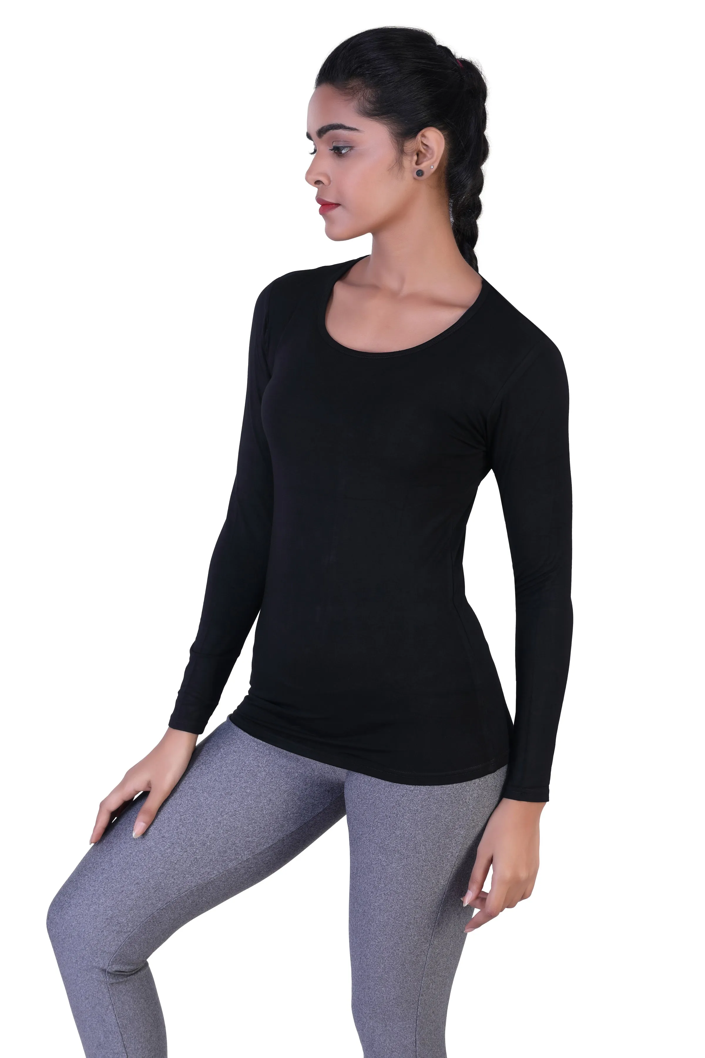 WOMEN'S ESSENTIAL BASIC LONG SLEEVES T-SHIRT