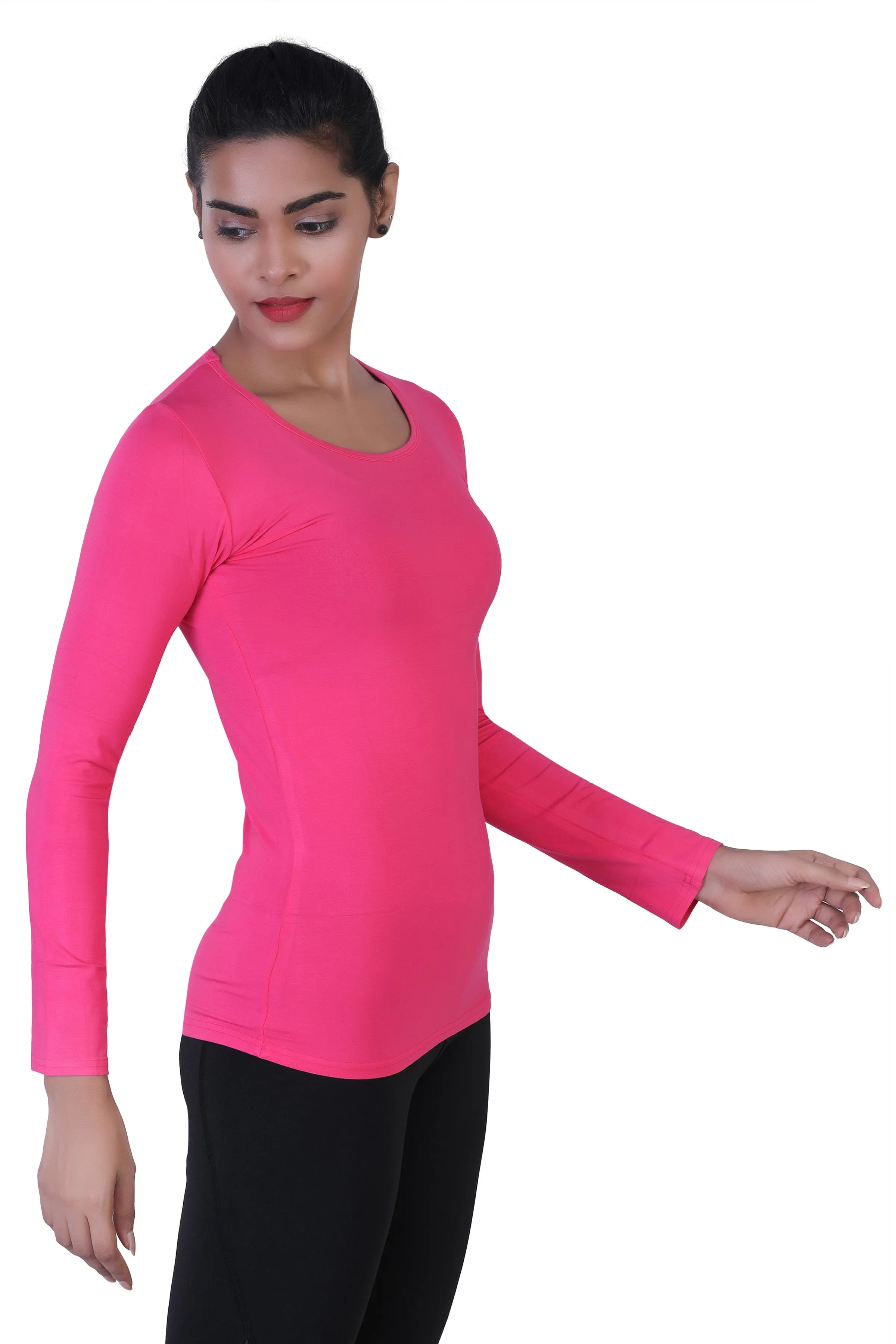 WOMEN'S ESSENTIAL BASIC LONG SLEEVES T-SHIRT