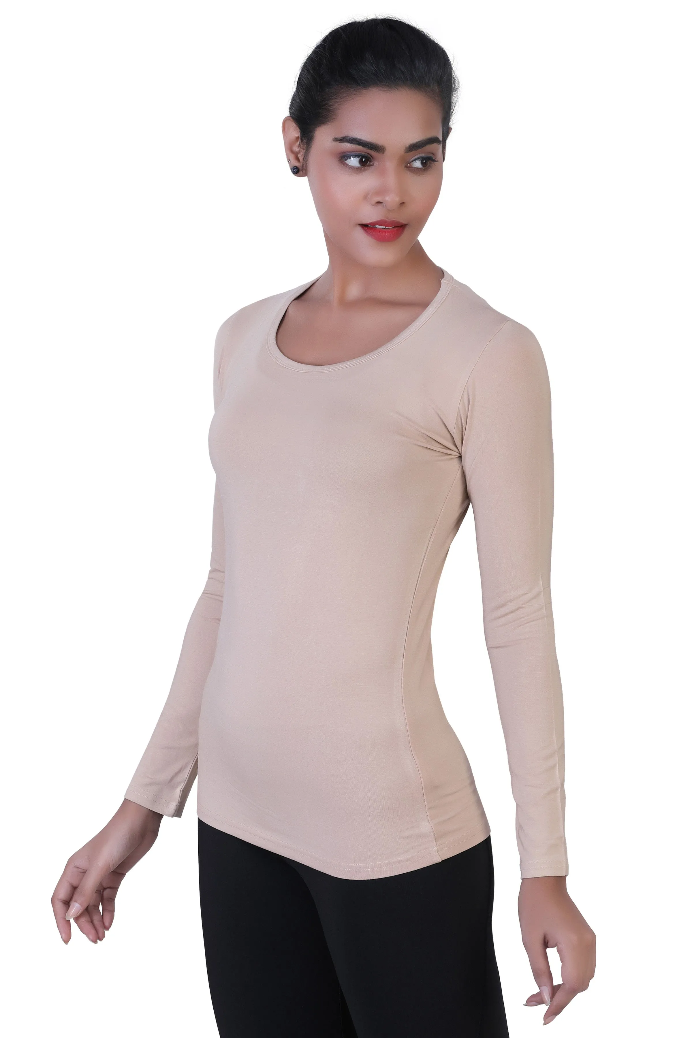 WOMEN'S ESSENTIAL BASIC LONG SLEEVES T-SHIRT