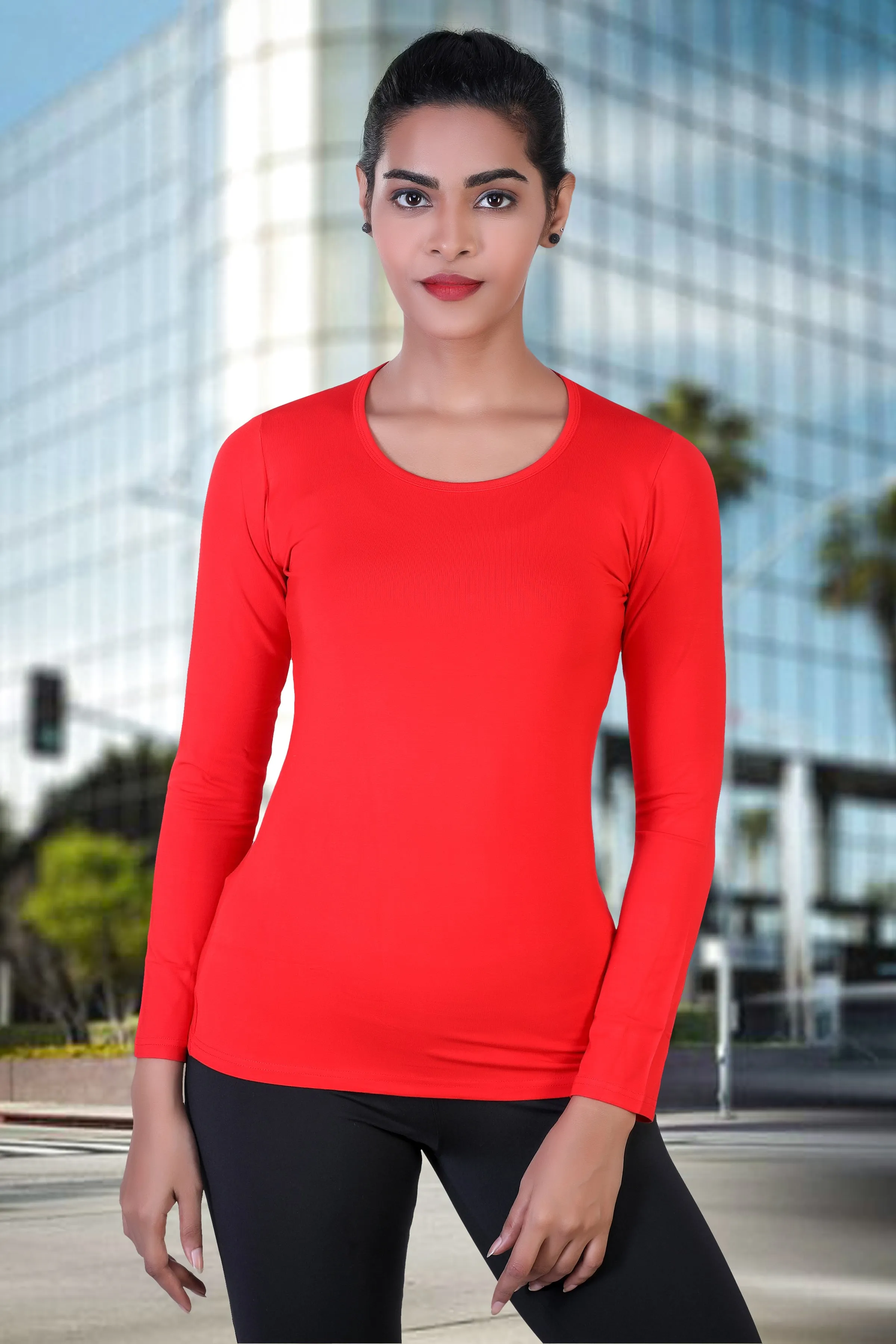 WOMEN'S ESSENTIAL BASIC LONG SLEEVES T-SHIRT