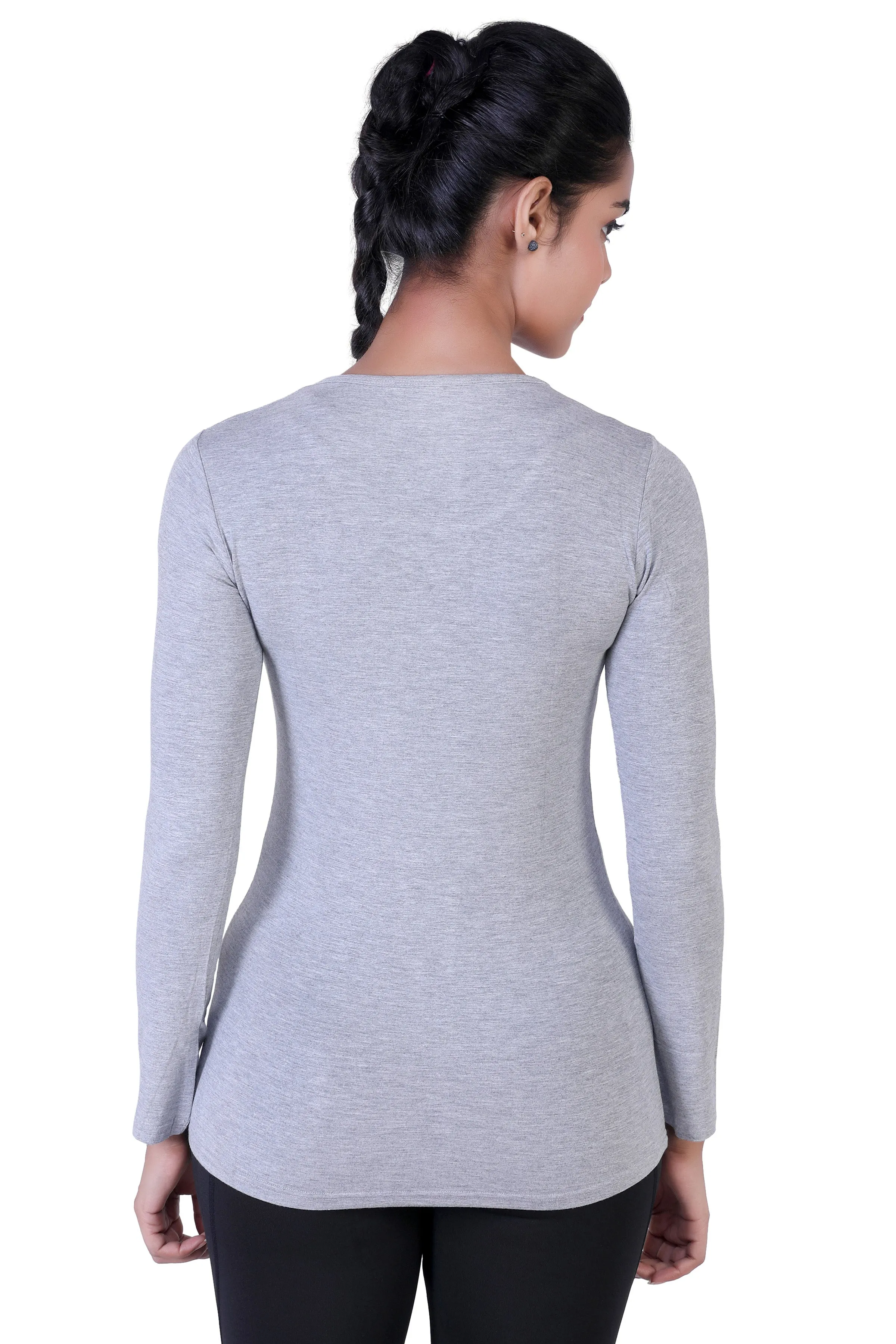 WOMEN'S ESSENTIAL BASIC LONG SLEEVES T-SHIRT