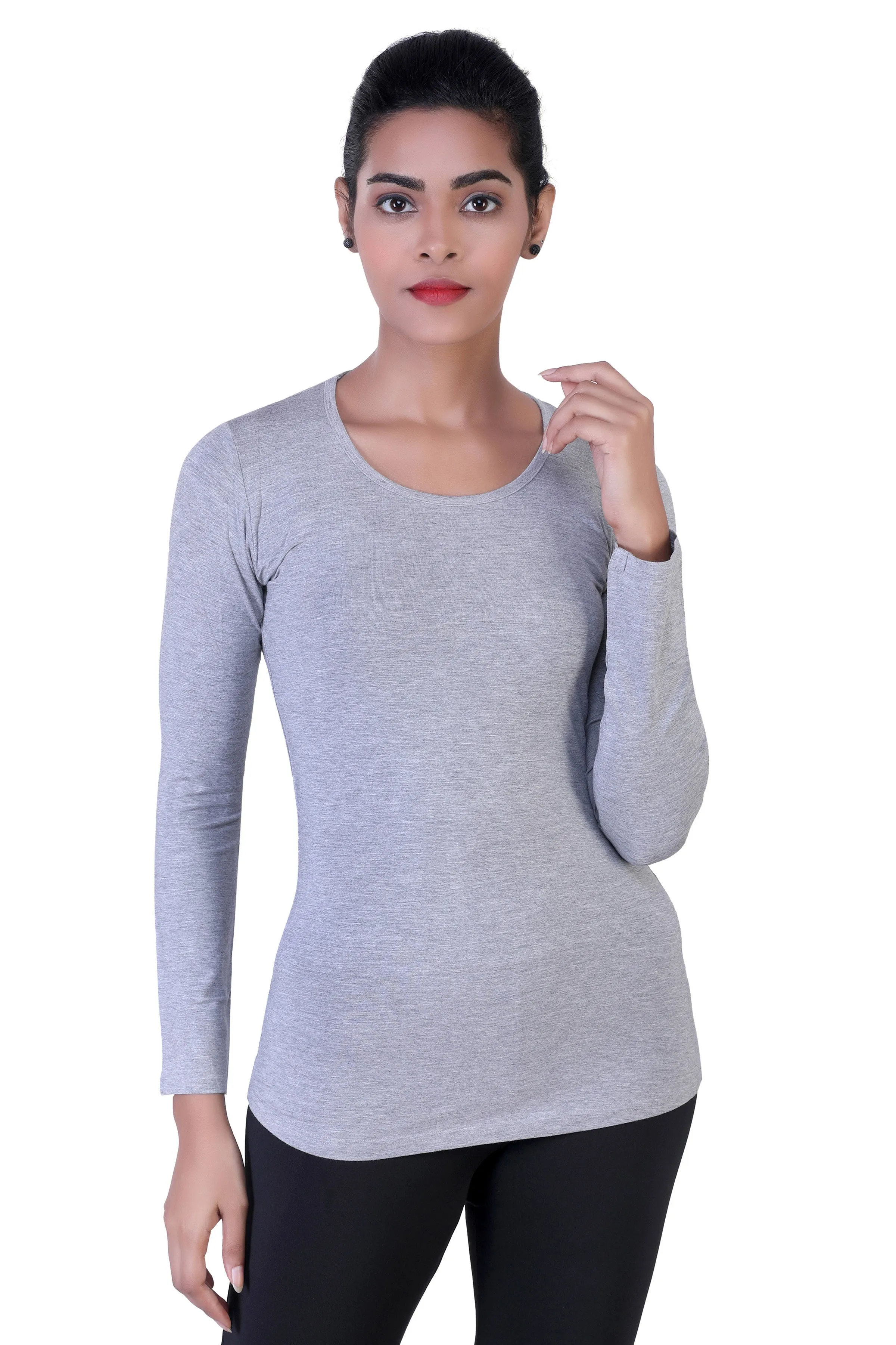 WOMEN'S ESSENTIAL BASIC LONG SLEEVES T-SHIRT