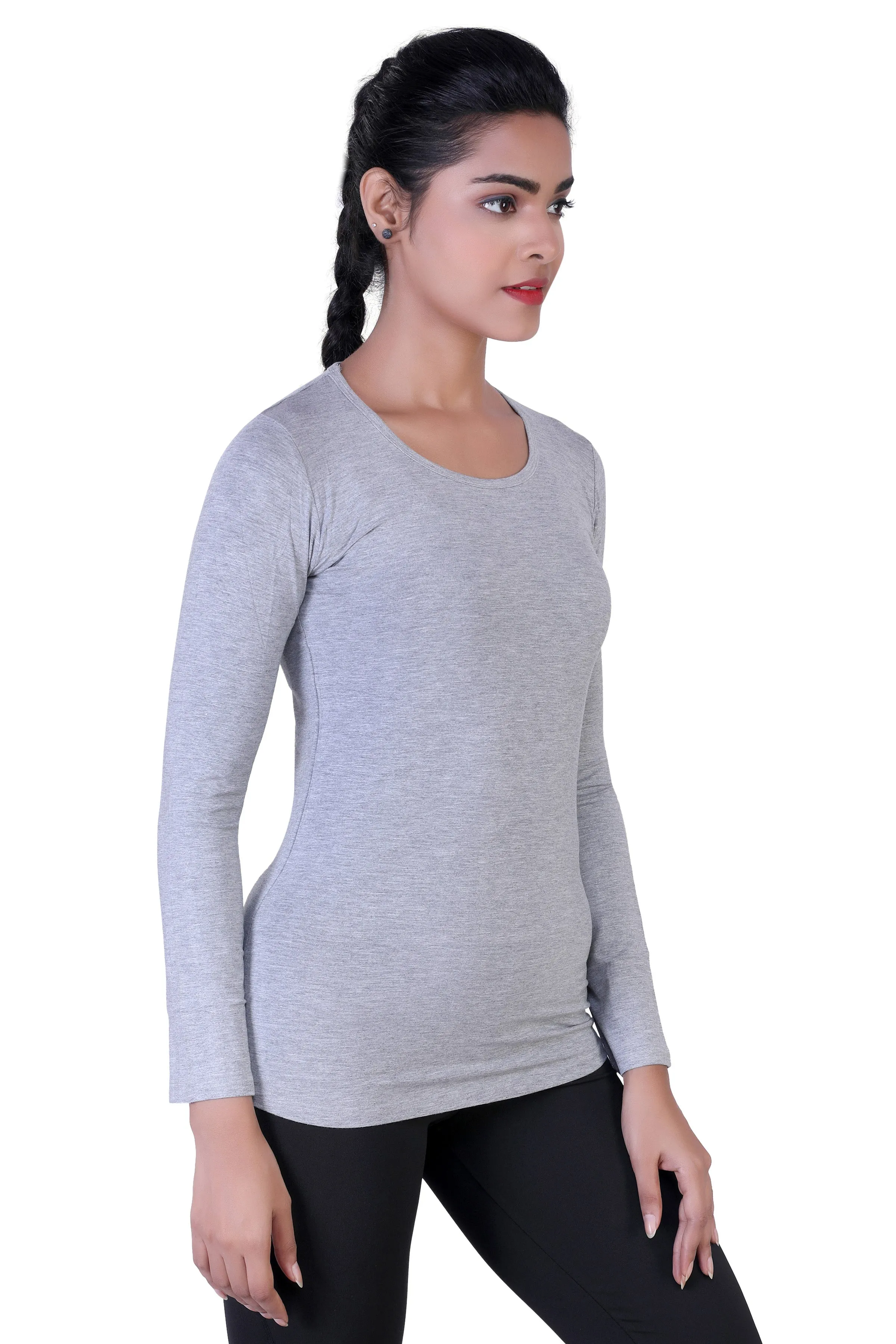 WOMEN'S ESSENTIAL BASIC LONG SLEEVES T-SHIRT