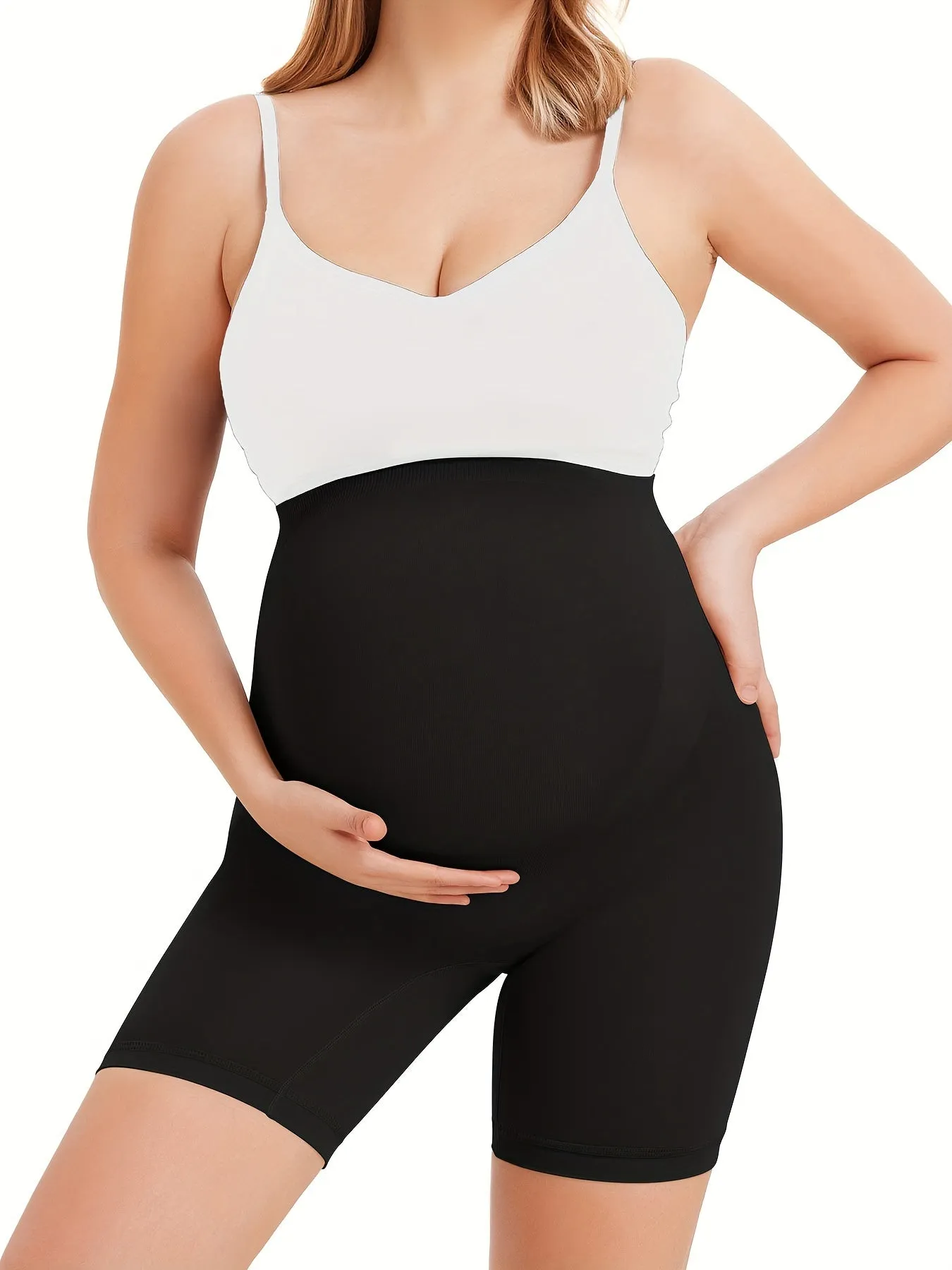 Women's Maternity Solid Underwear Stretchy Briefs