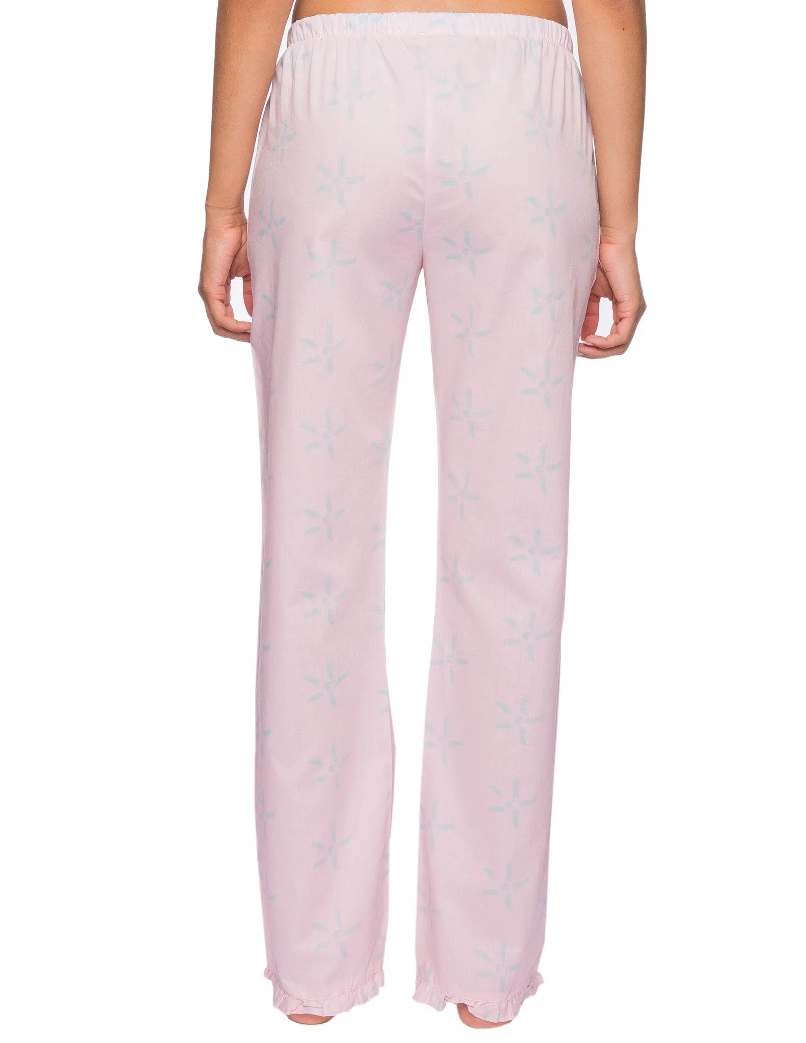 Womens Premium 100% Cotton Poplin Lounge/Sleep Pants