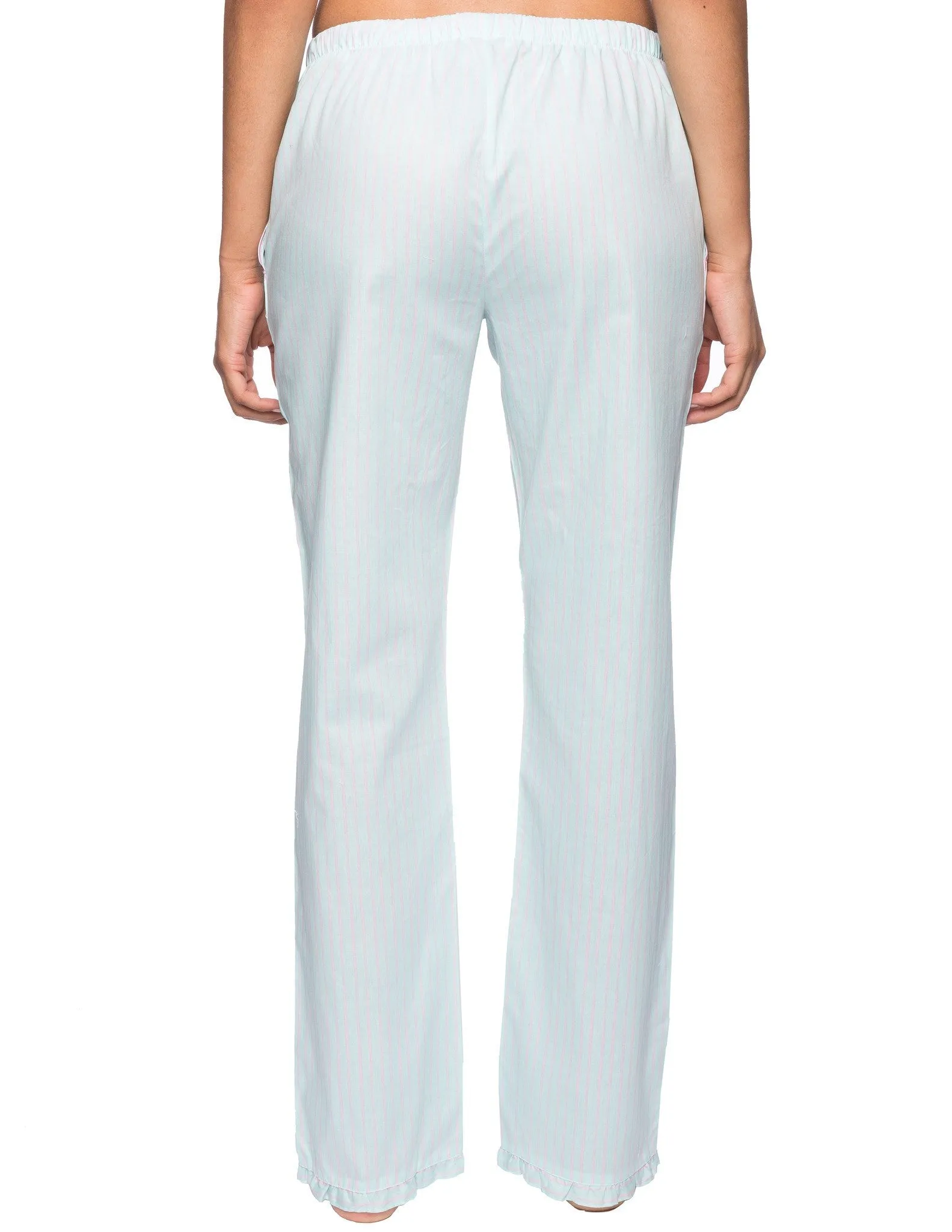 Womens Premium 100% Cotton Poplin Lounge/Sleep Pants