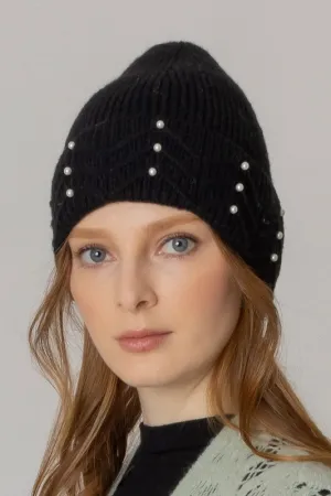 Women's Solid Color Peal Knitted Beanie Hat