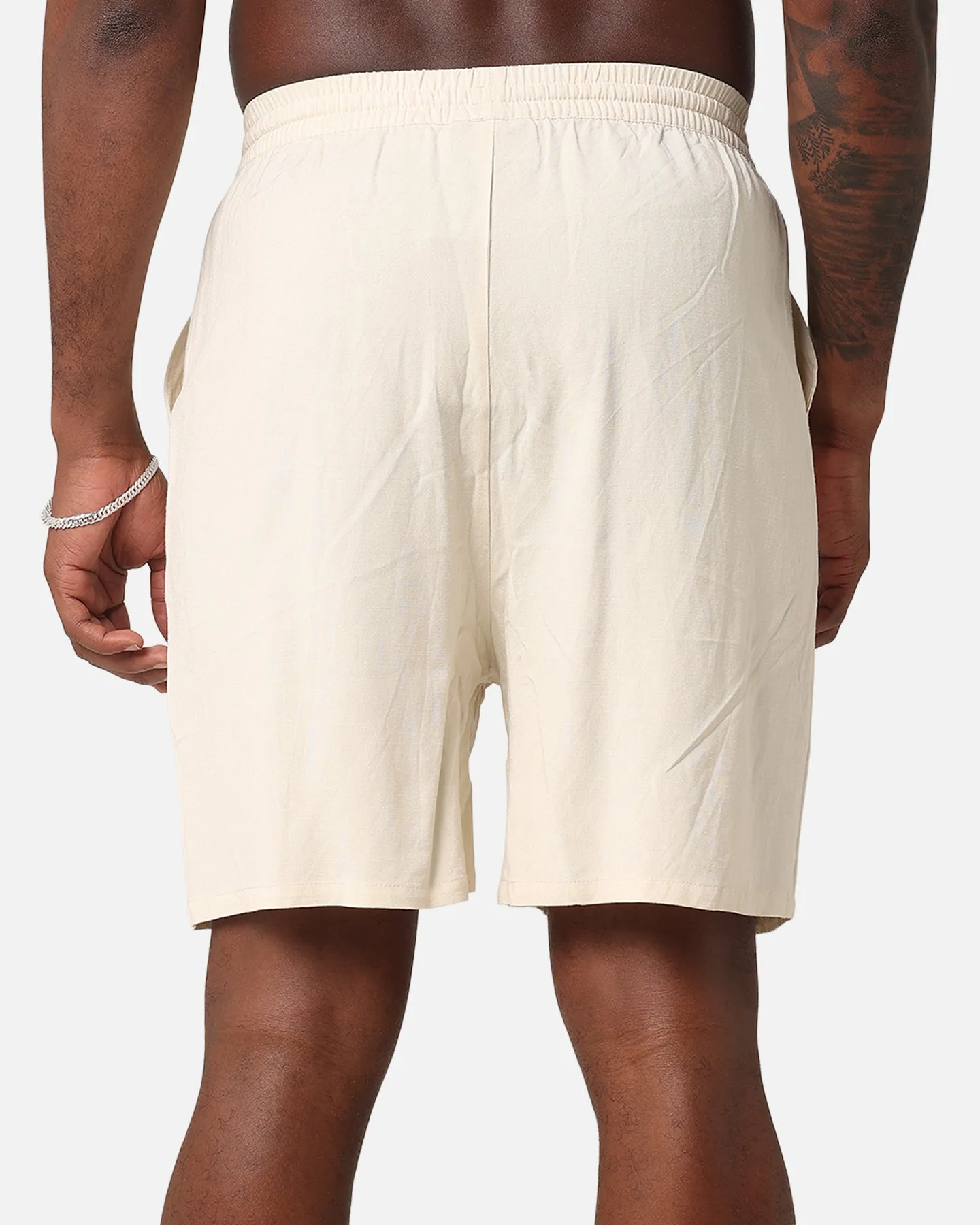 XXIII Ezrah Linen Shorts Off White