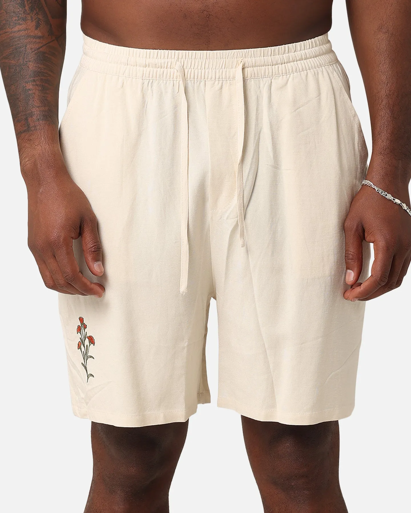 XXIII Serene Linen Shorts Off White