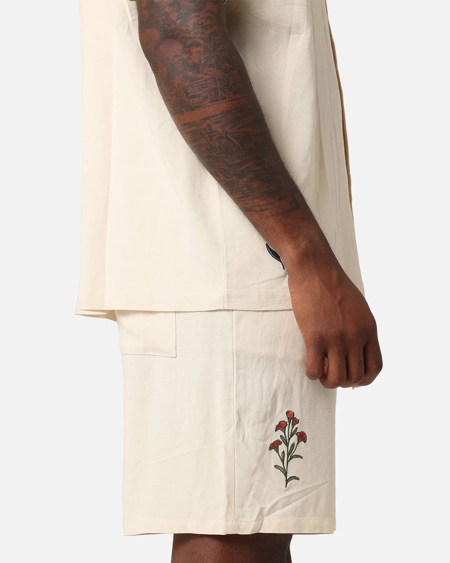 XXIII Serene Linen Shorts Off White