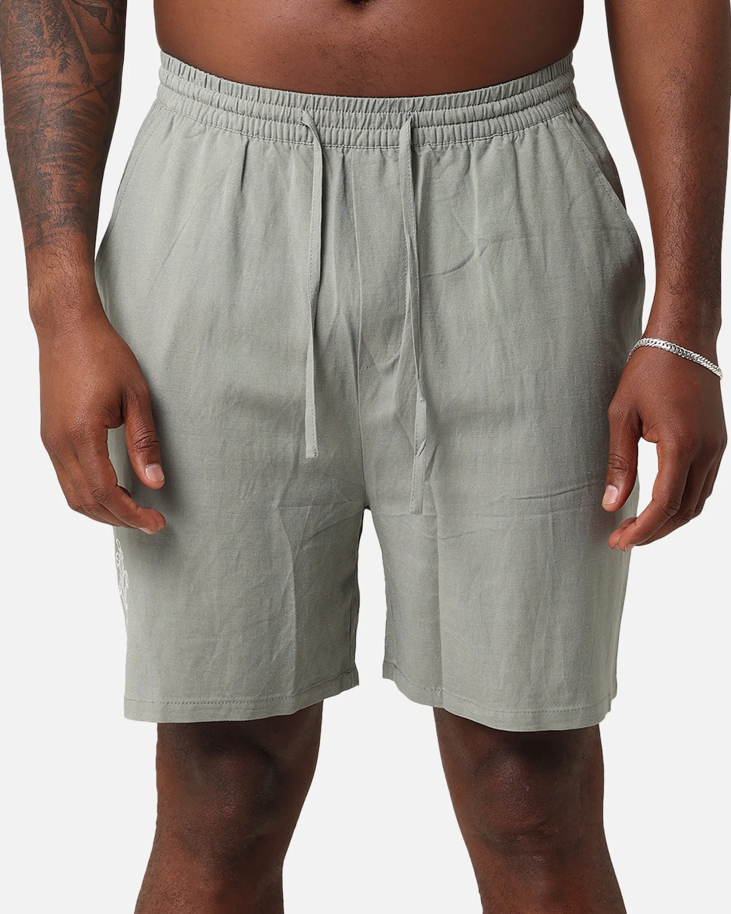 XXIII Serene Linen Shorts Sage Green